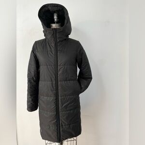 ICEBREAKER Women's MerinoLoft Collingwood 3/4 Hooded Jacket black size SMALL